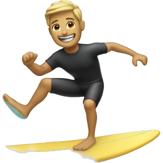 surfer on a wave emoji