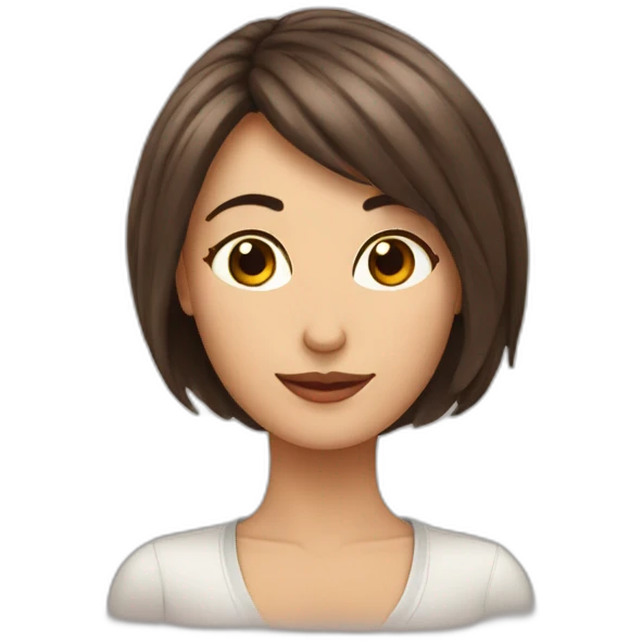 Woman pelo café enamorada test blanca emoji