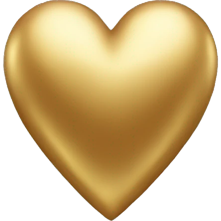 Gold heart emoji
