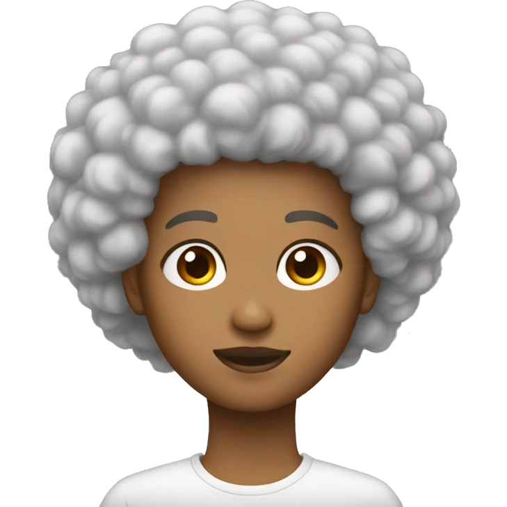 coupe cheveux afro emoji