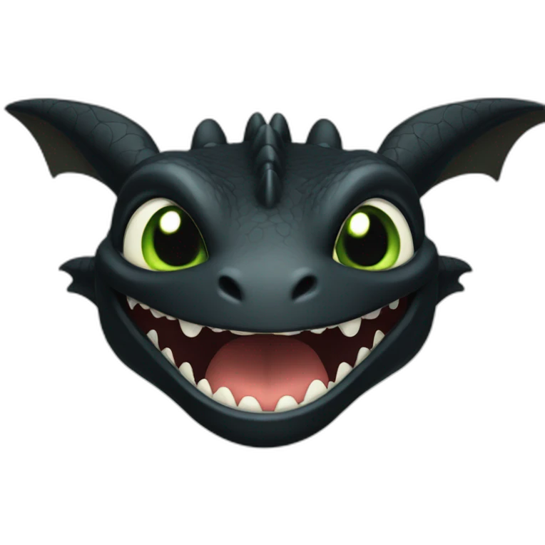 toothless dragon emoji