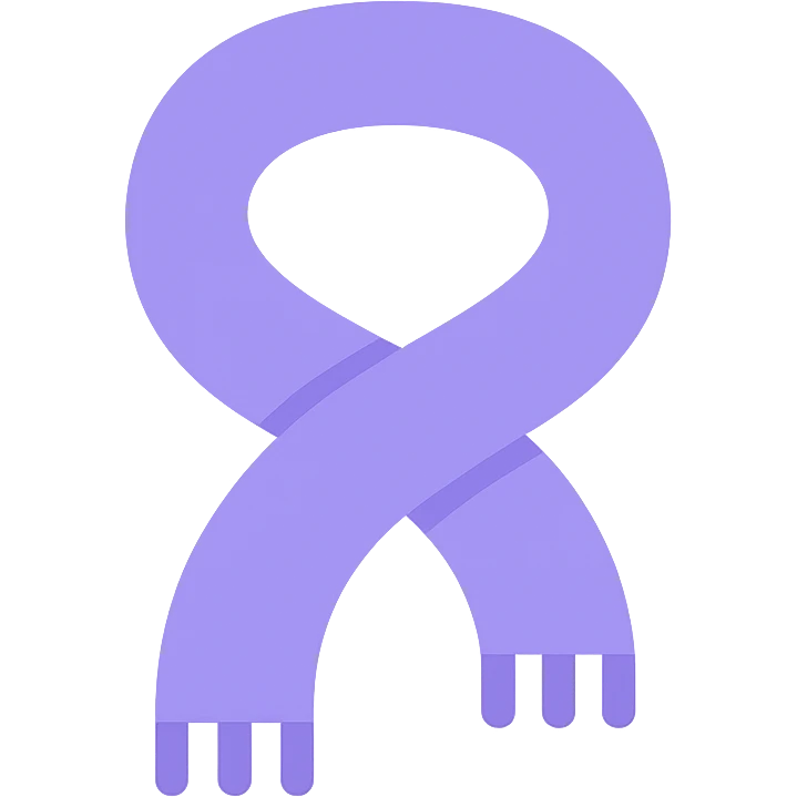 purple scarf emoji