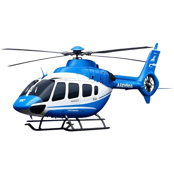 Eurocopter EC135 - Airbus Helicopters (Model Year: 2020) (Iconic colour: Blue and white) emoji