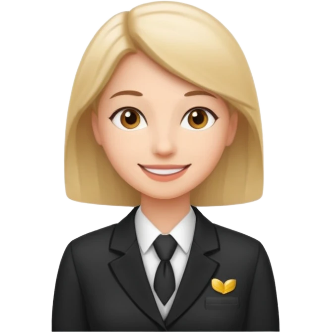 Je veux un réceptionniste d"hotel élégant emoji