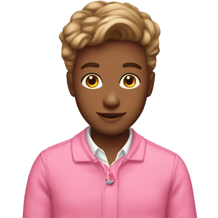 Pink preppy emoji