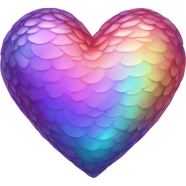 warm iridescent scale heart emoji