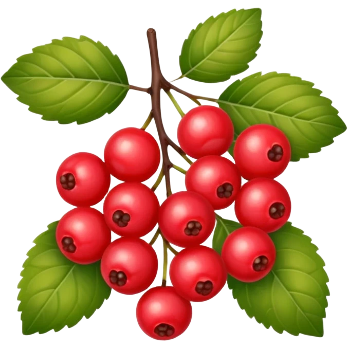 Red viburnum emoji