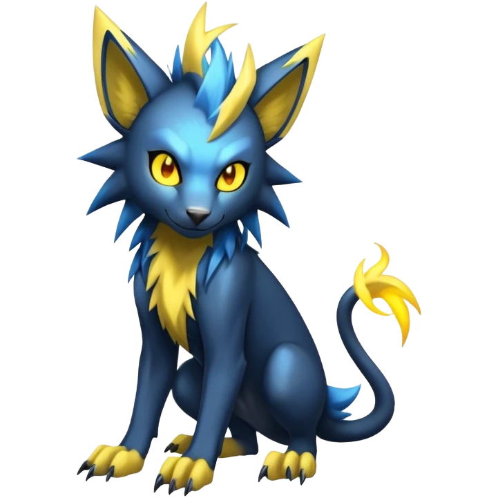 Manectric-Luxray-hybrid-creature emoji