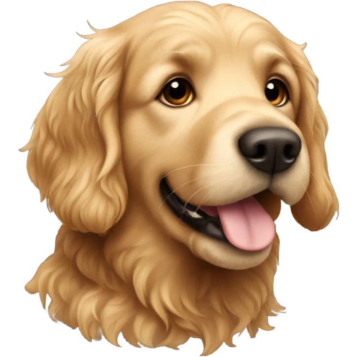 Golden retriever labradoodle  emoji