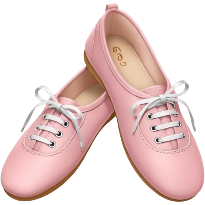 Pink Ballet sneaker flats  emoji