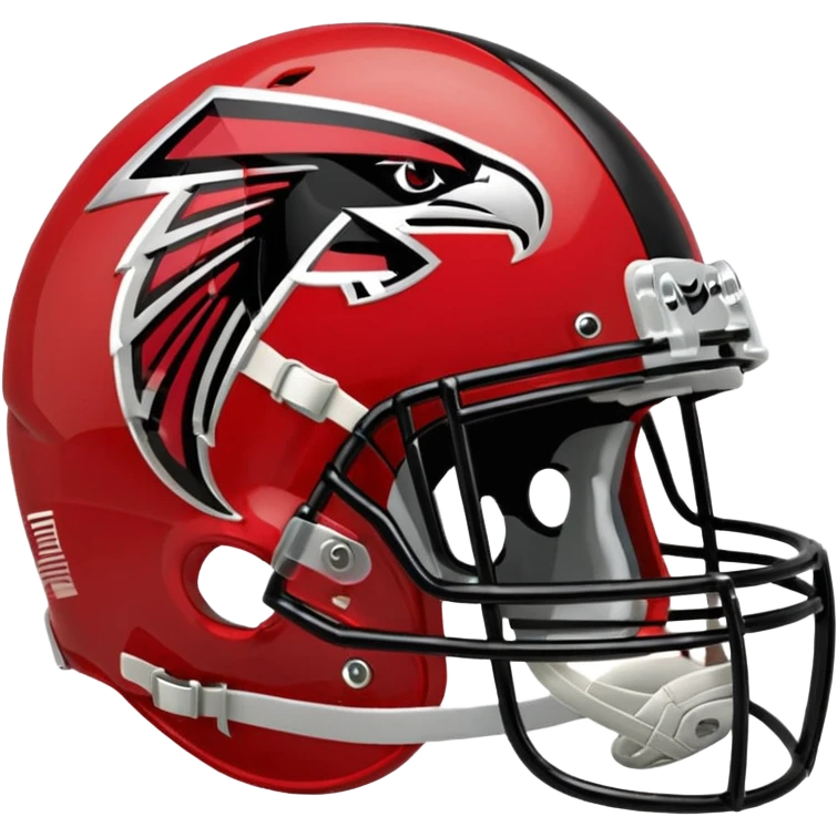 Atlanta Falcons Helmet wit logo emoji