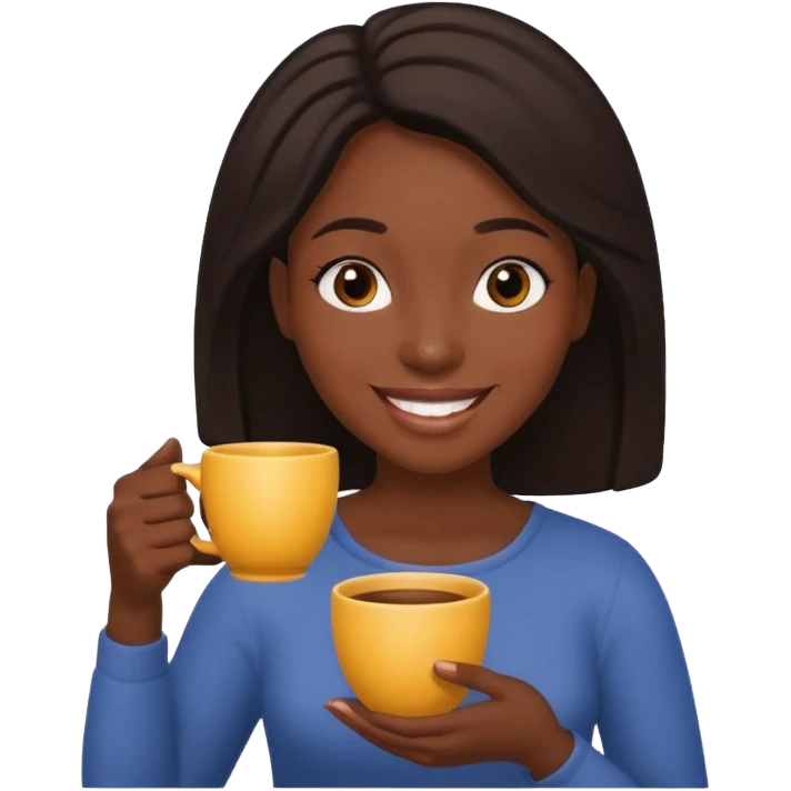 black womanPeople Holding Cup emoji
