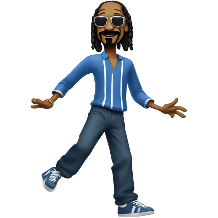 Snoop dogg doing a cartwheel  emoji