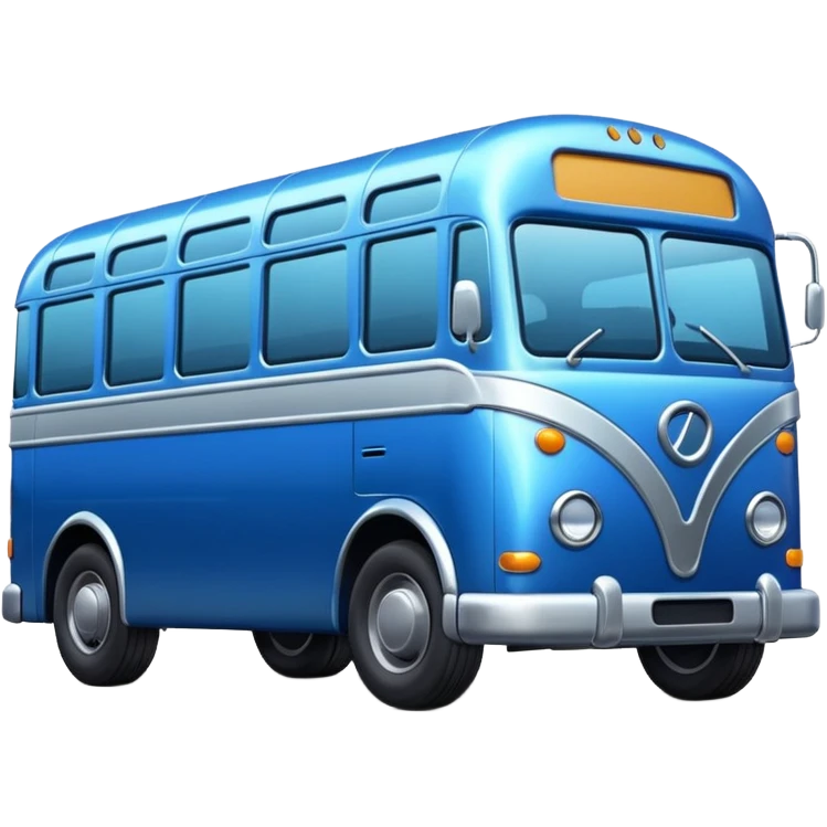 blue bus emoji