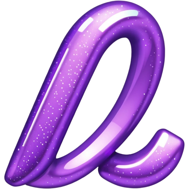 glitter purple link emoji