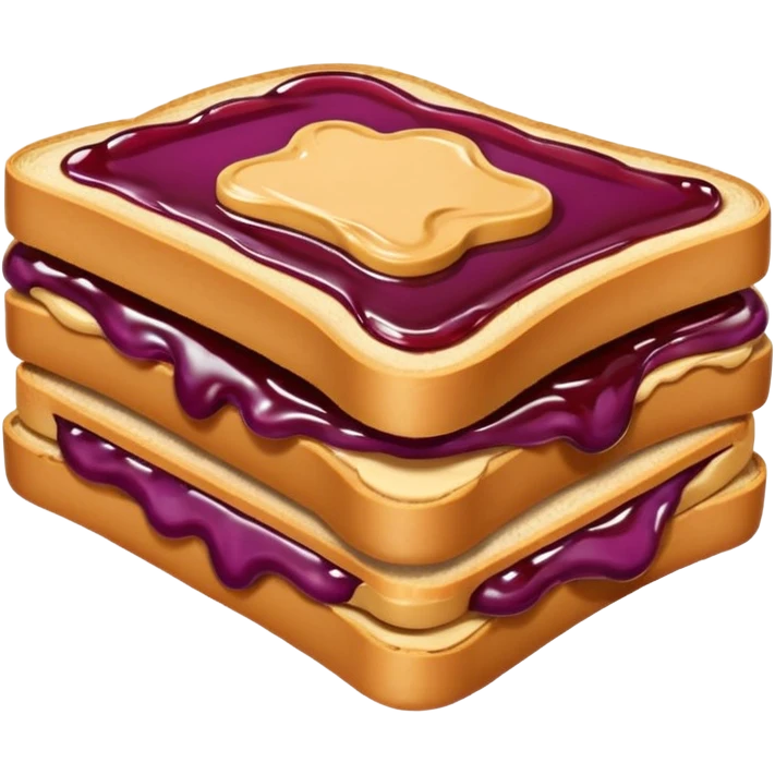Peanut butter and jelly emoji