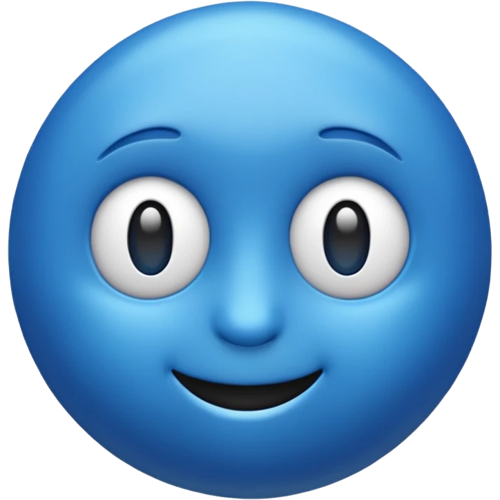 Like blue emoji 3D emoji