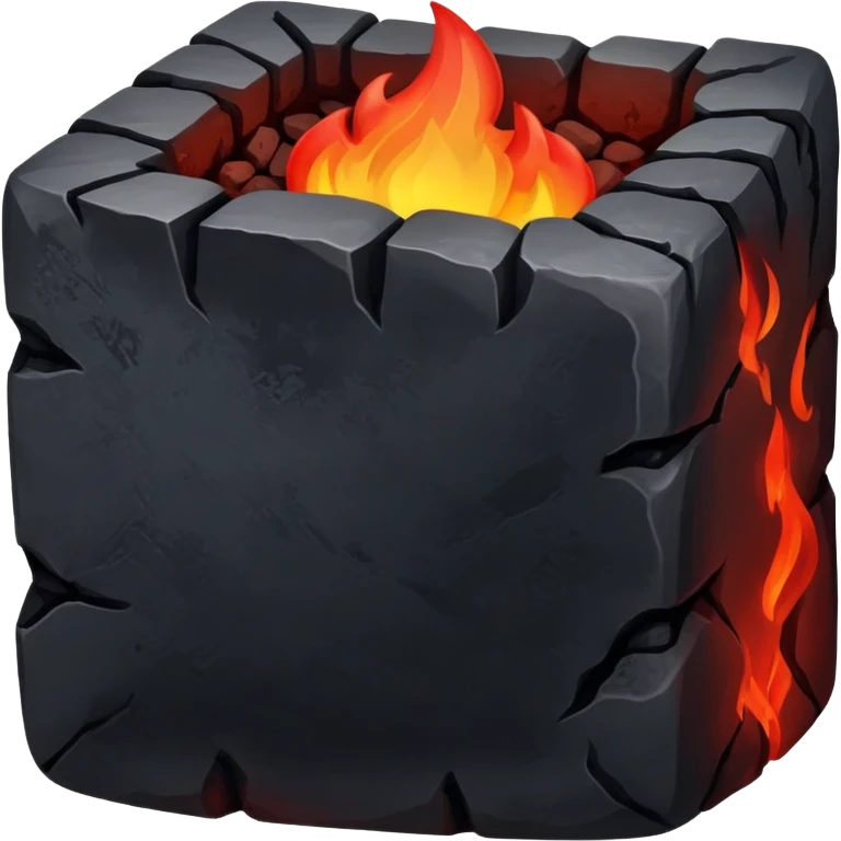 square of burning coal emoji