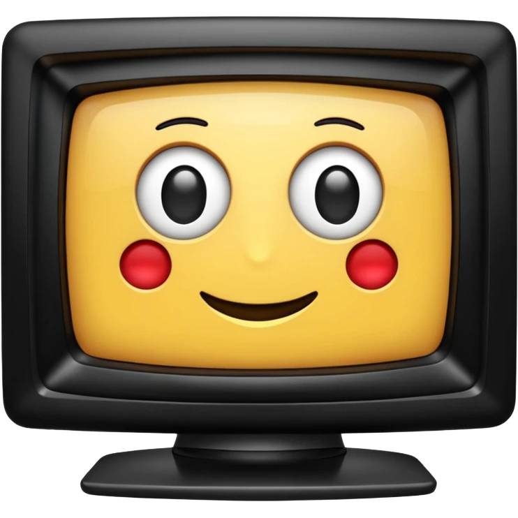 3d tv, view 3/4 emoji