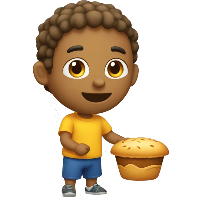 Velho comendo pão  emoji
