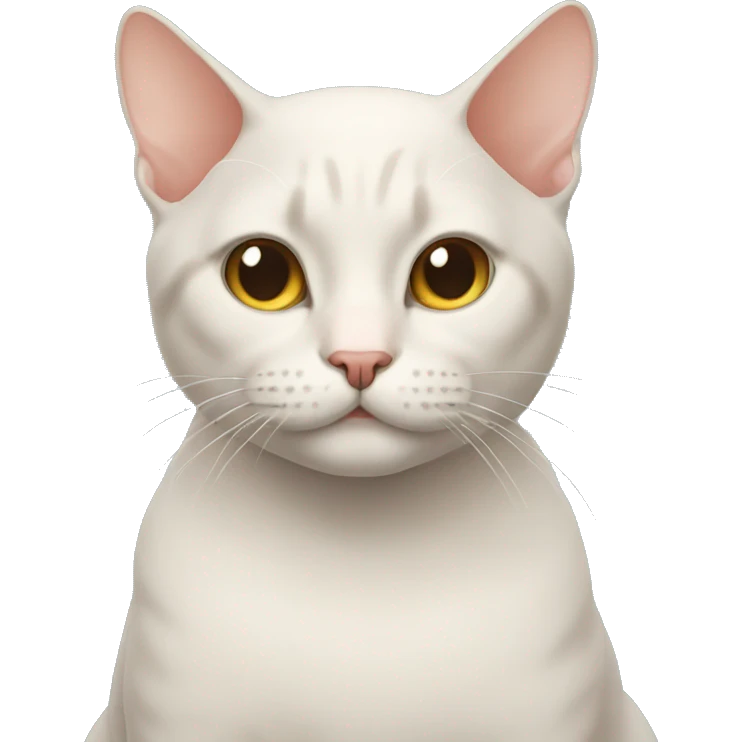 Bald cat emoji