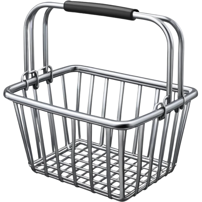 METAL SHOPPING BASKET emoji