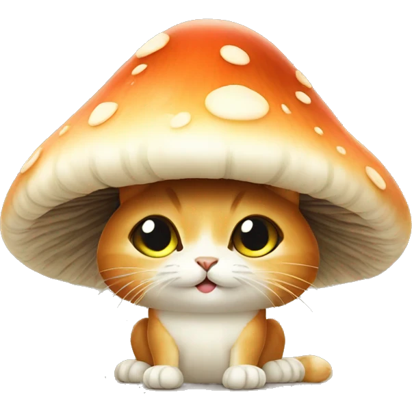 Mushroom cat emoji