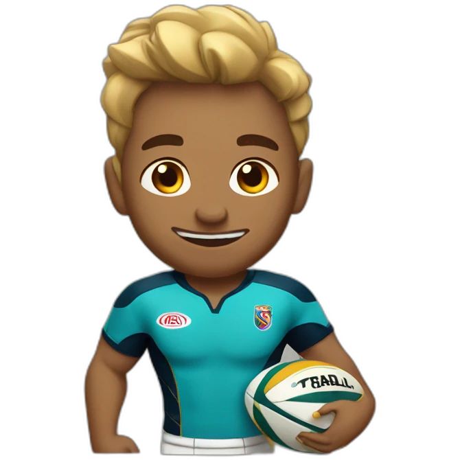 Jabali jugando rugby emoji