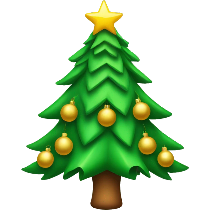 Christmas tree with bows emoji