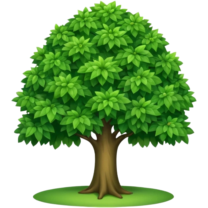 зеленое дерево внутри с белым фоном, чтоб можно было написать текст на белом фоне emoji