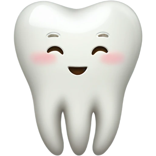 Good tooth with a good tooth emoji