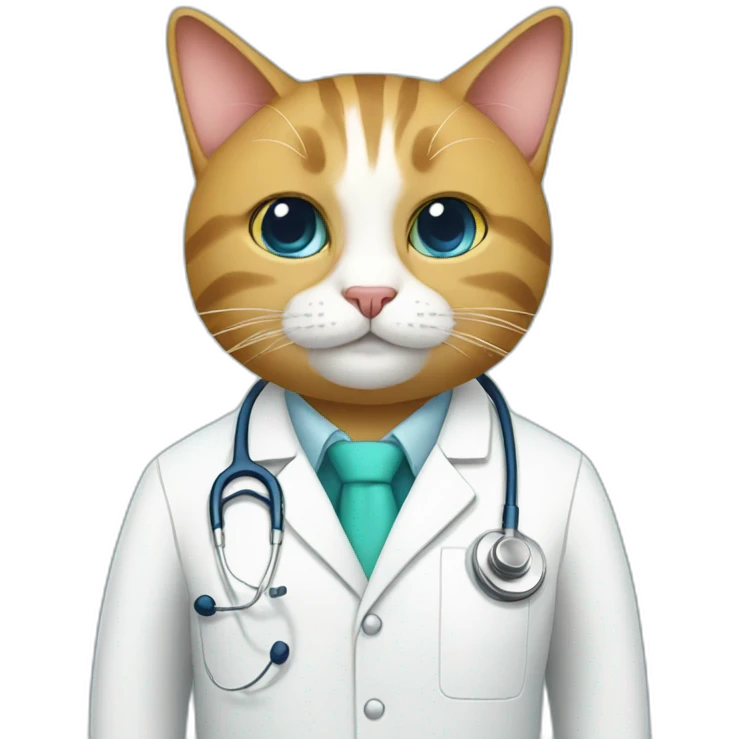 Doctor cat emoji