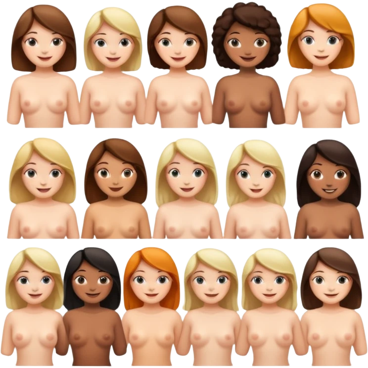Nude women emoji