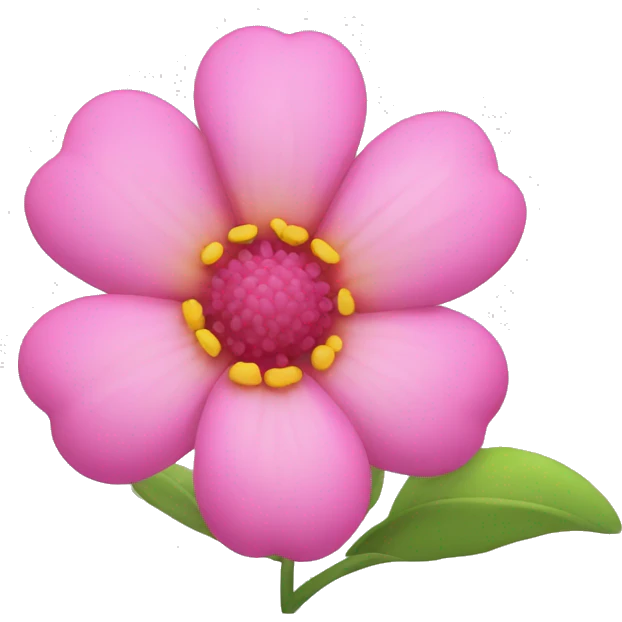 Pink flower emoji