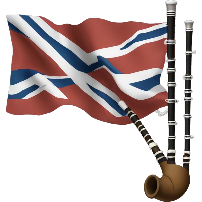 Bagpipes scotland flag emoji