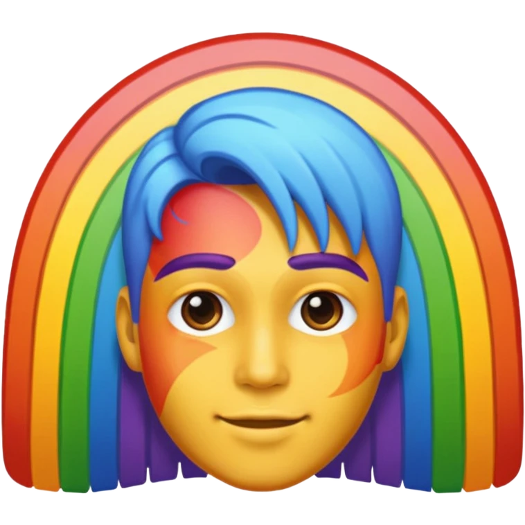 Rainbow man emoji