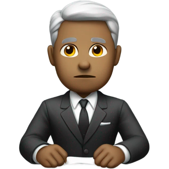 office man thinking emoji