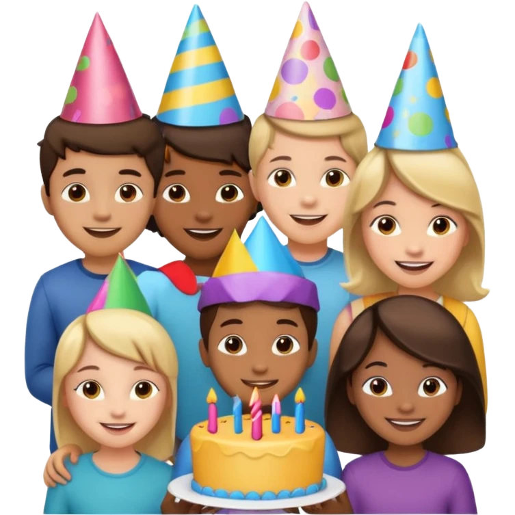 kids celebrating birthday  emoji