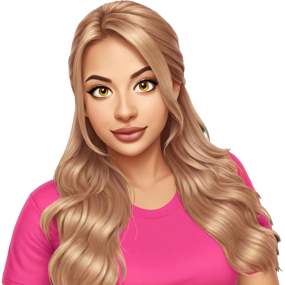 smiling girl in pink shirt emoji