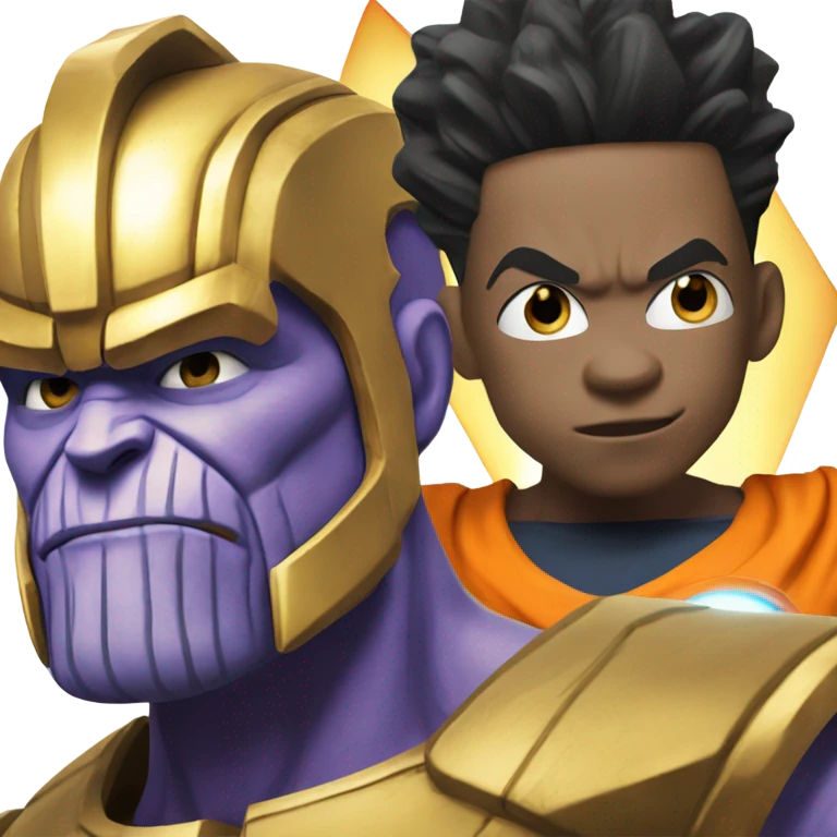Thanos and Goku emoji