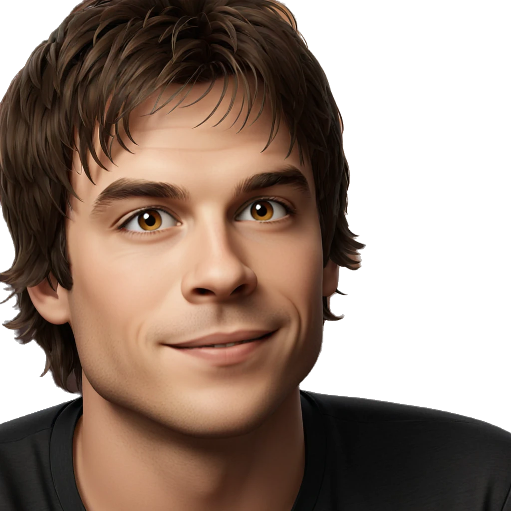 smiling boy portrait with brown hair emoji