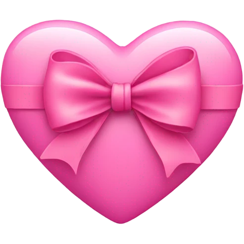 pink heart with bow emoji