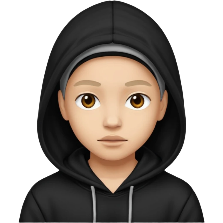 Baddie wearing a hoodie  emoji