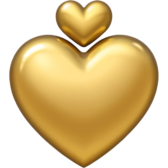 Gold heart  emoji