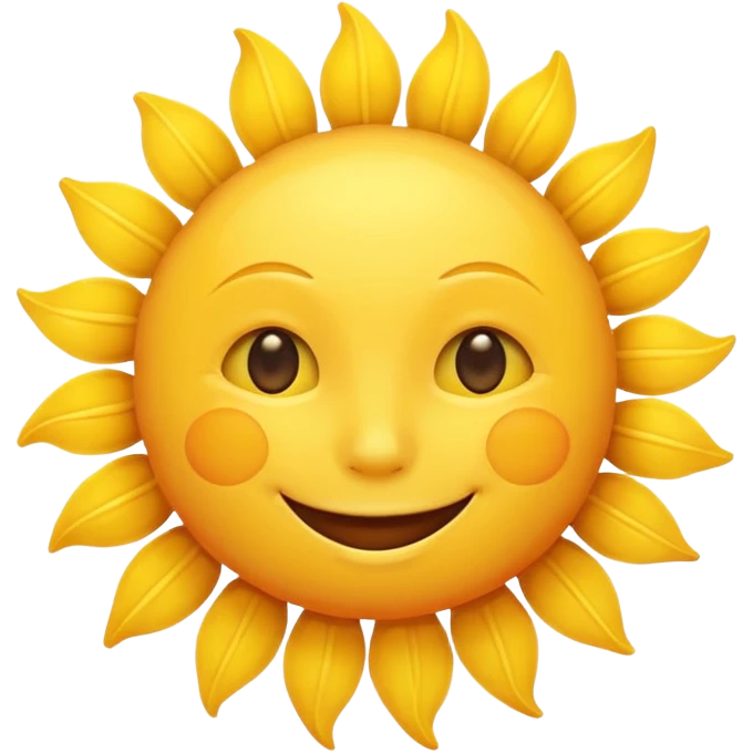 smiling sun emoji emoji