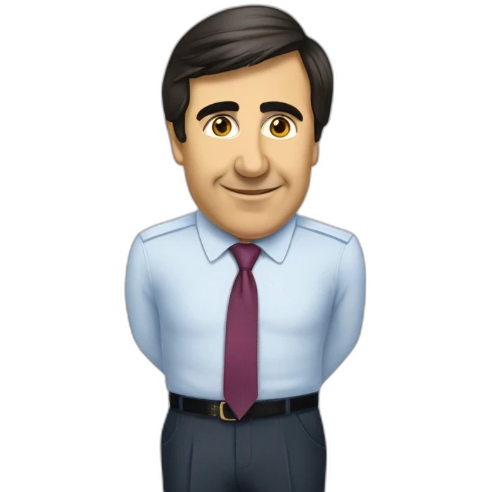 saakashvili eaeting a tie emoji