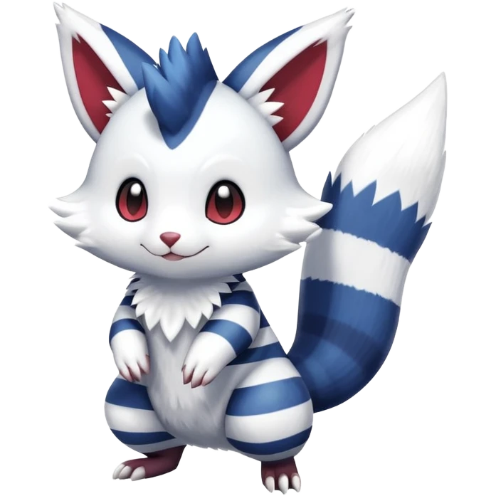 Shiny Furret-Meowstic-Zangoose-Hybrid (Full body) emoji