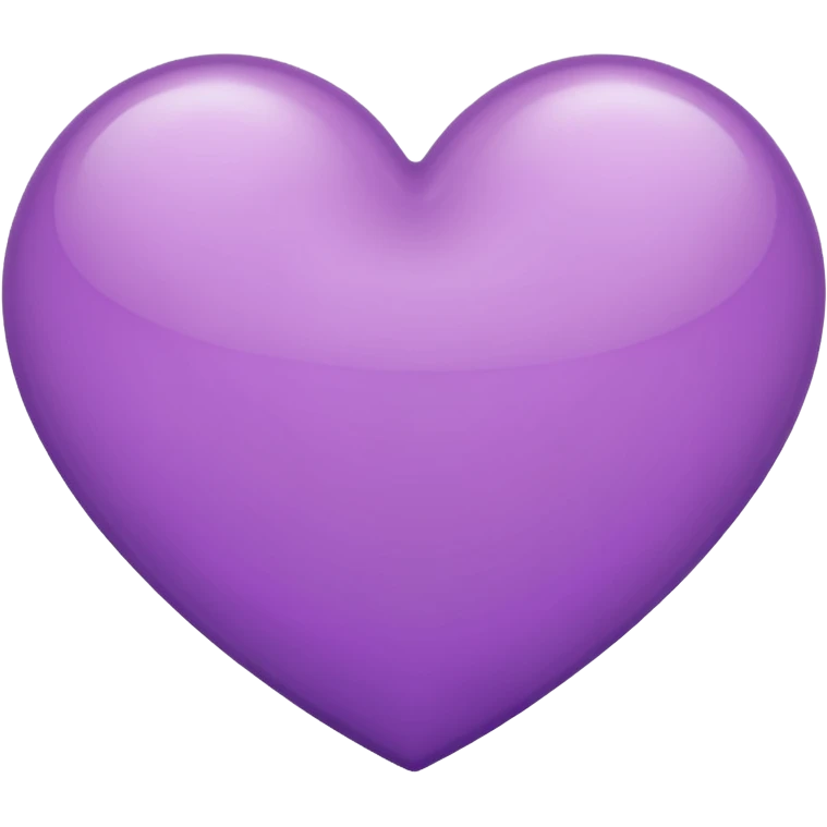 Heart with subtle purple colour emoji