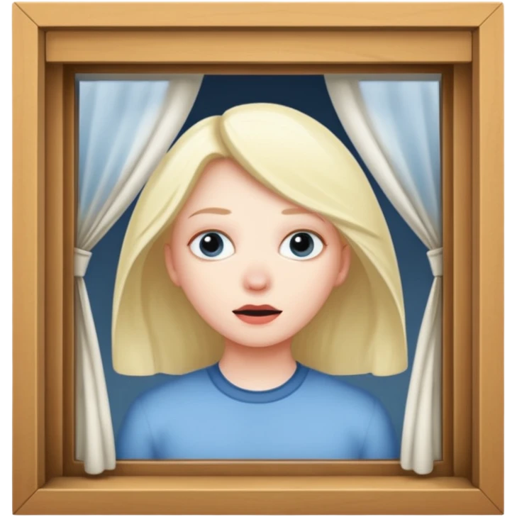 sneak peeping out a window emoji