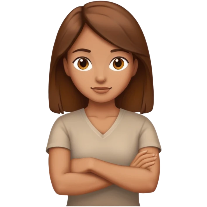woman with her arms crossed emoji
